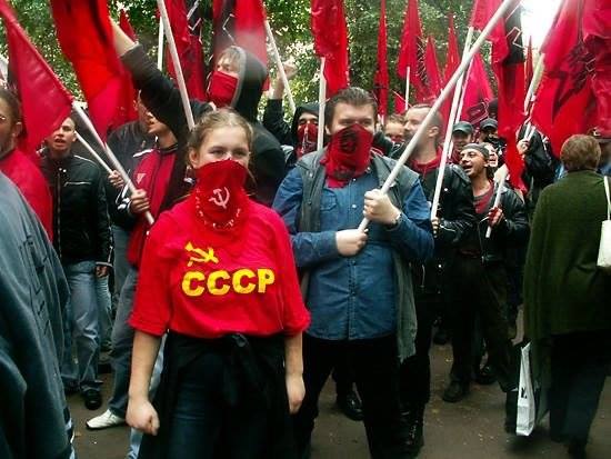 Photo from Koleda's FB account. T-shirt says "USSR"